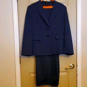 Kasper blue pin stripe 2 piece suit